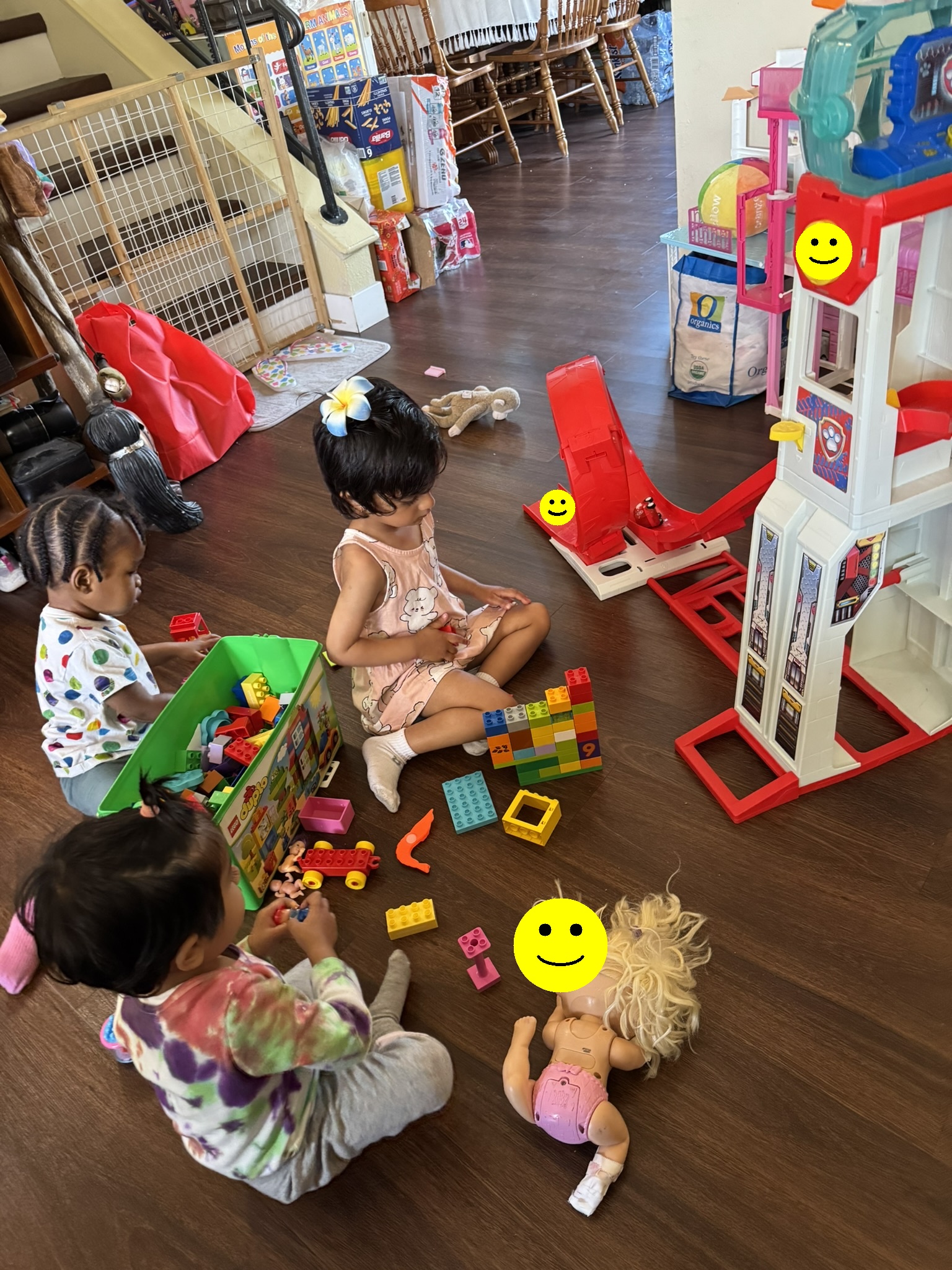 Children playing indoors